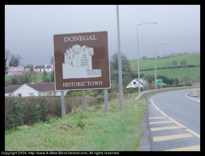 Sign for Donegal Town