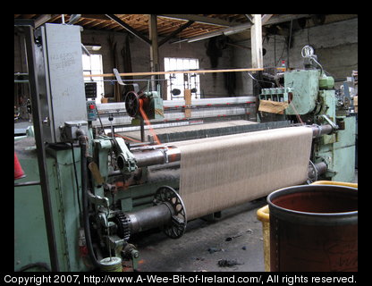 Machinery at the Kerry Woolen Mills.