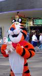 Tony the Tiger holding Curious Sheep