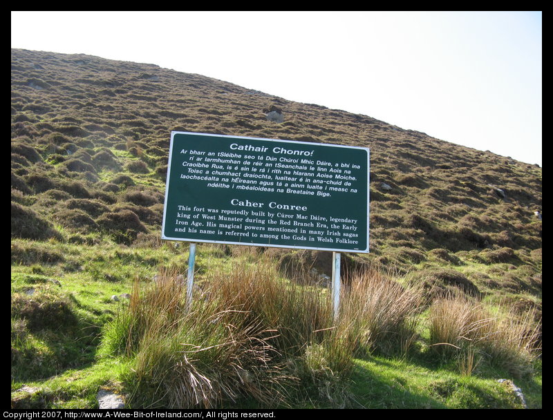 Mountain covered with grass and brown blanket bog