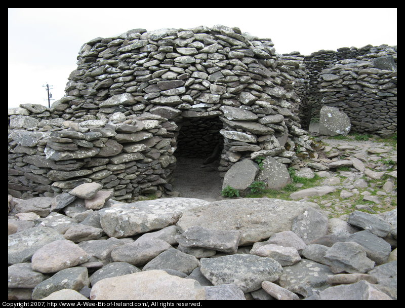 Stone building built without mortar said by some to be shaped like a behive.