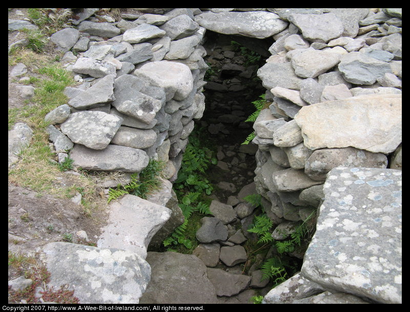 A clochan is an ancient stone building built without mortar.