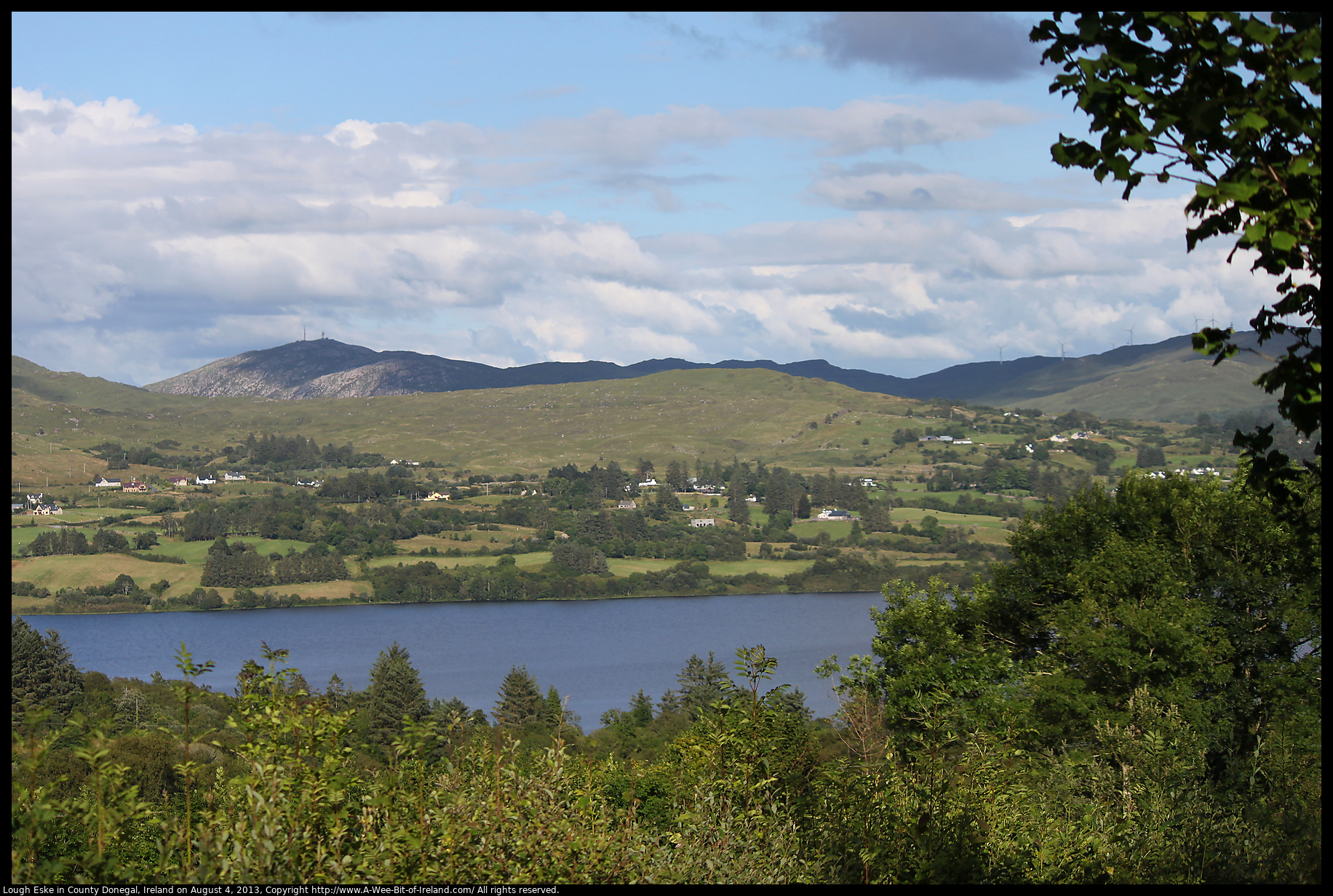 Lough Eske in County Donegal, Ireland on August 4, 2013