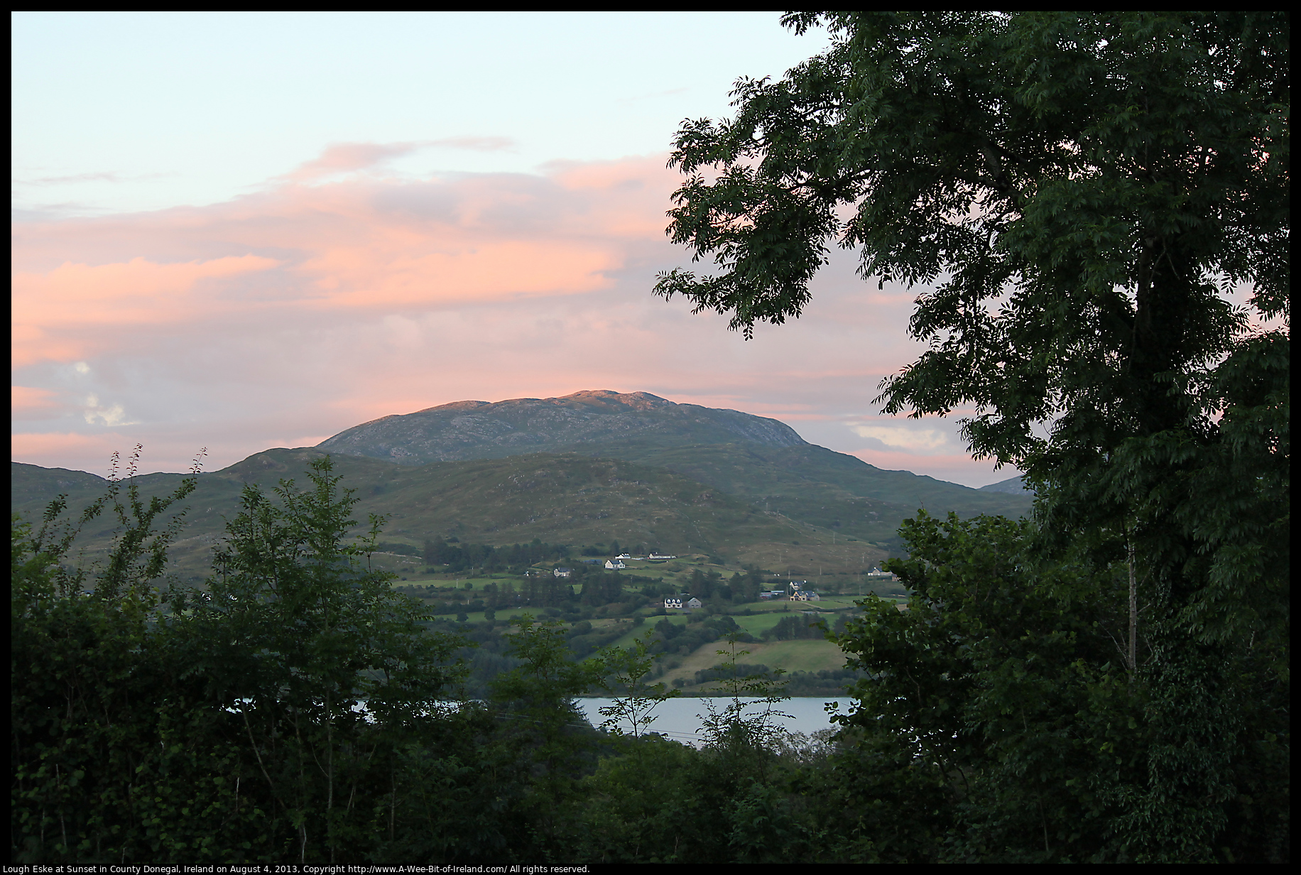 Lough Eske at Sunset in County Donegal, Ireland on August 4, 2013