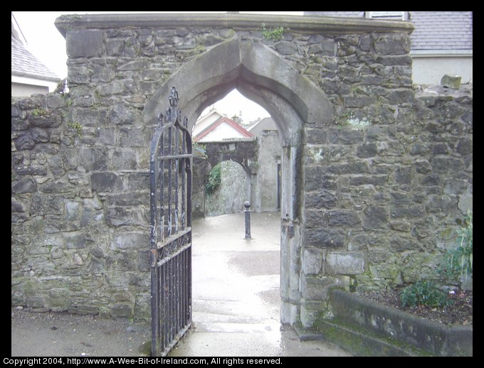 Arches leading to steps to St. Canice's in Kilkenny