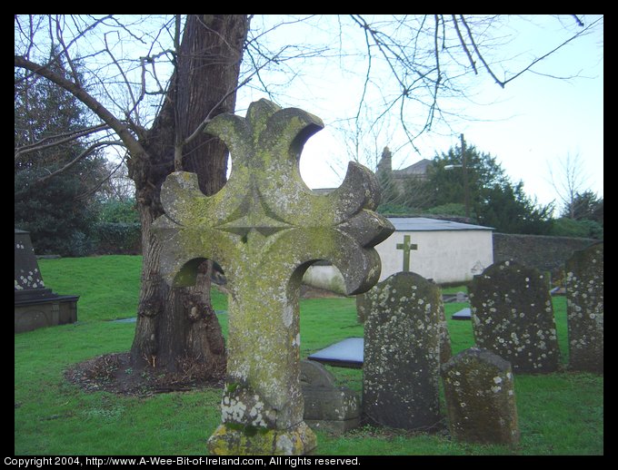 ancient cross at St. Canice in Kilkenny