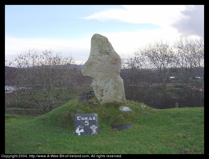 Stone cross near ruins in County Donegal