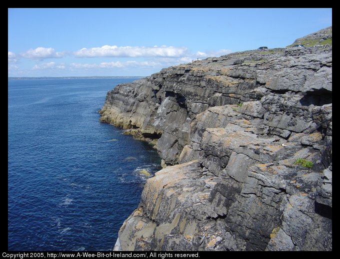 Sea Cliffs with caves.