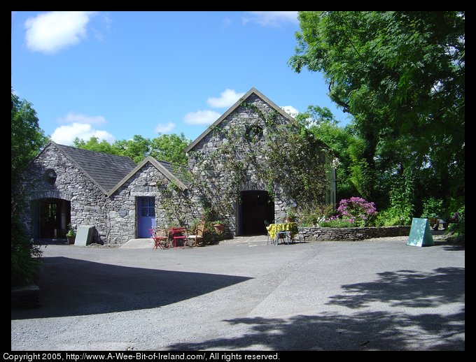 The buildings where perfumes are made at the Burren Perfumery