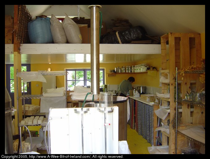 Some of the equipment used for making perfumes at the Burren Perfumery