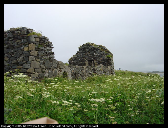 Ruins of a church Inishkeel Island near Naran, Donegal