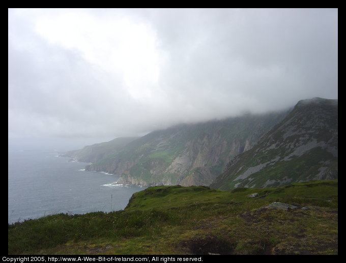 Slieve League sea cliffs.